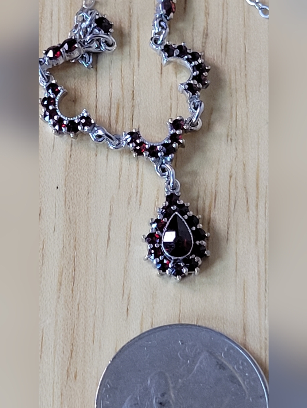 Gorgeous Garnet "Y" Necklace - Picture 6 of 8